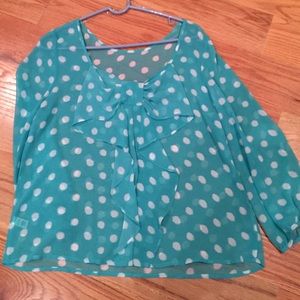 Polka dot blouse