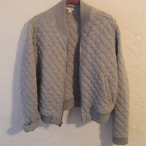 Grey GAP bomber jacket.