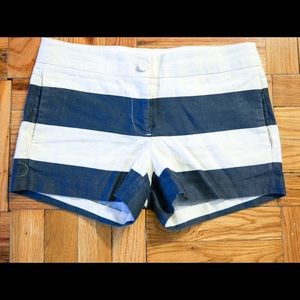 J. Crew Striped Linen Blend Shorts