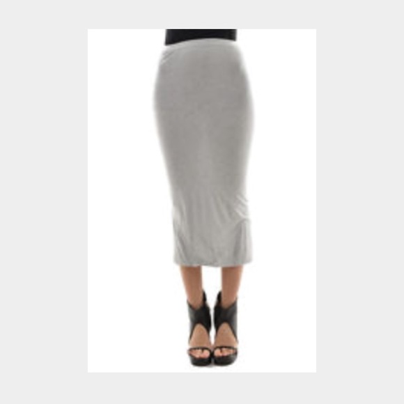 Rick Owens Lillies jersey midi skirt