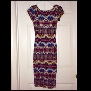 Beautiful Aztec print  body con dress