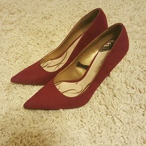 Red Pointed-Toe Heels