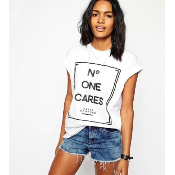 REDUCED..White Top No One Cares, NEW.