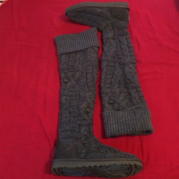 Knitted UGG over the knee boots