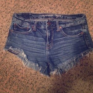 American Eagle high waisted jean shorts