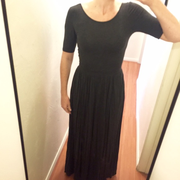 Anthropologie Gray Maxi Dress