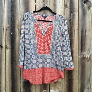 Lucky Brand Bali Style Tunic Top