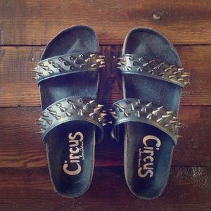 Sam Edelman Circus Spiked Ace Sandal in Black