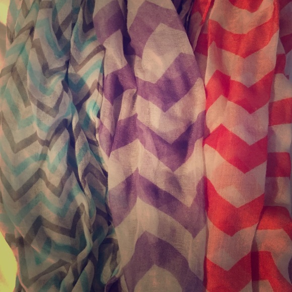 Chevron infinity scarves