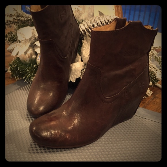 Frye wedge boots