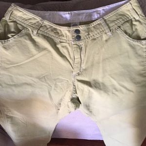 Prana Capri pants.  Size M. Citron color