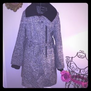 EXPRESS Wool Sweater Collar Coat