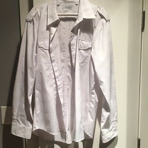 Men's XL 7 Diamonds going out button up