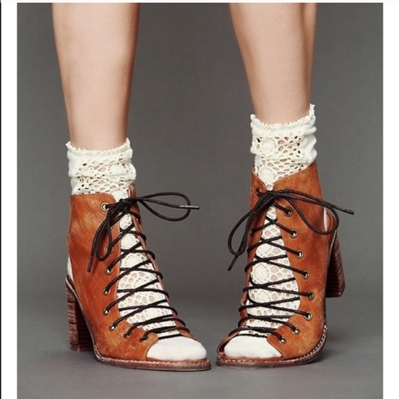 Free People Accessories - Free People crochet front socks