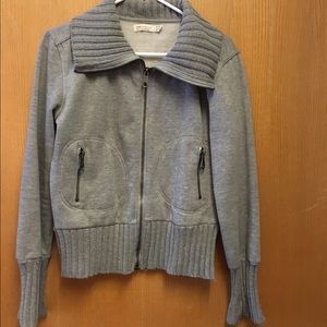 Zara Gray Zip Sweater