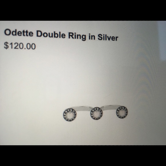 Odette Double Ring in Silver