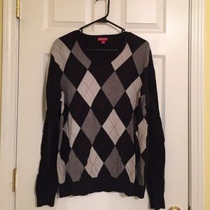 Men's argyle sweater