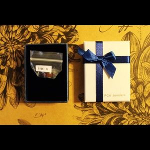 Koa wood inlay titanium ring