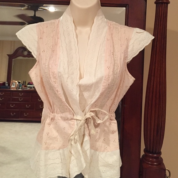 Anthropologie Odille eyelet blouse - size 2