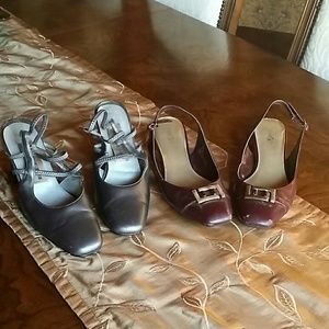 2 PAIR SHOES ( GRAY NEWYORK TRANSIT & EAST5TH )