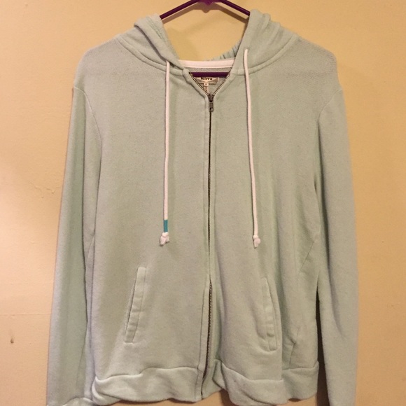 Mint Green Full zip hoodie