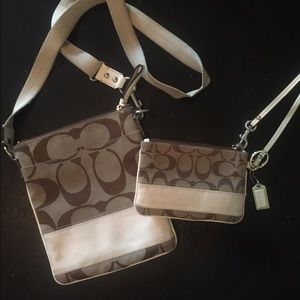 Coach crossbody bag and wristlet