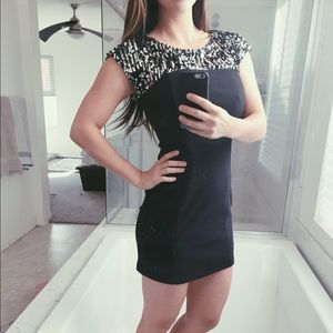 Silver & Black Sequin "Little Black Dress" LBD