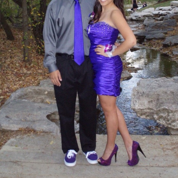 SOLD - SALE⚡️Sz 6 Purple blue pump prom glitter - Picture 3 of 4