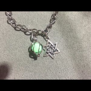 Light of the world star of david toggle bracelet