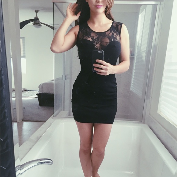 Sexy Lace "Little Black Dress" LBD - Picture 2 of 3