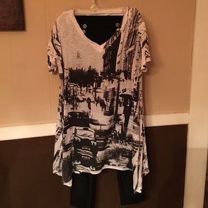 Sz Med outfit with leggings