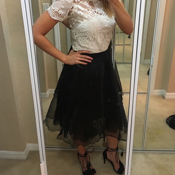 Black tulle skirt. NWT.