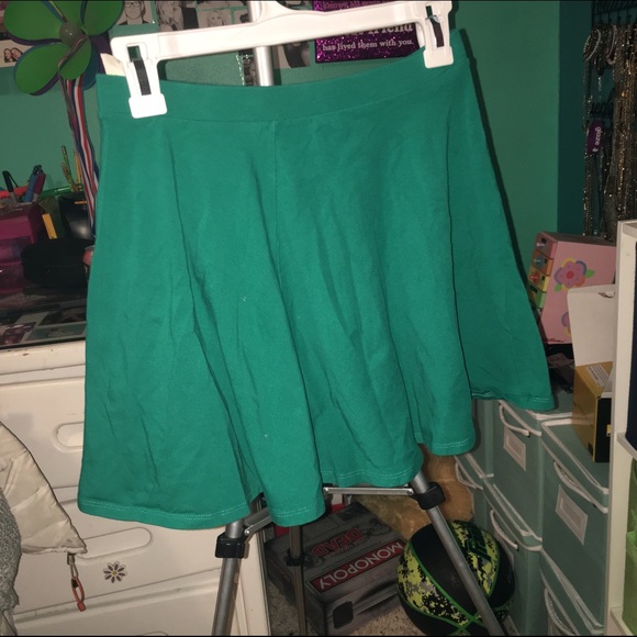 turquoise skater skirt