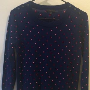 Nwt jcrew polka dot pullover