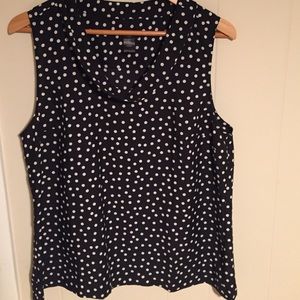 Ann Taylor Black and White Top