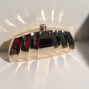 Jessica McClintock gold clutch