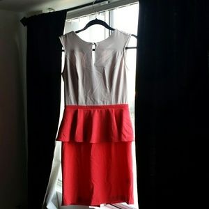 Riley and James peplum dress