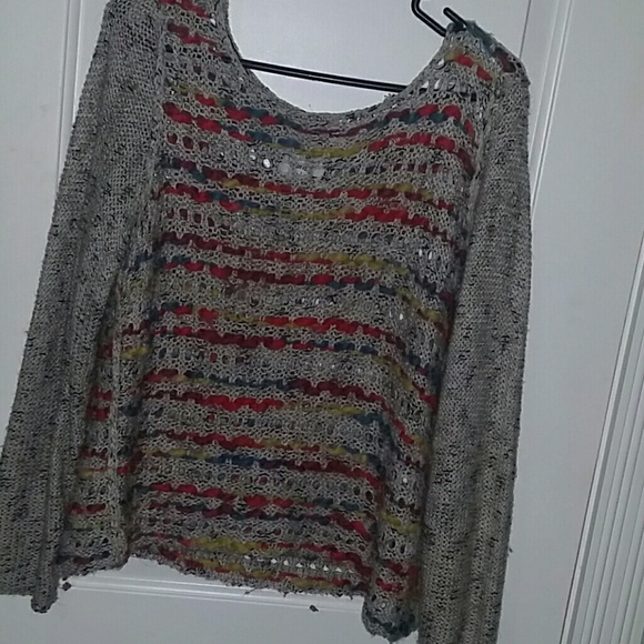 Pieces by Kensie light colorful sweater
