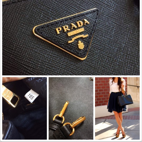 (Sold on Mercari)Prada Saffiano double zip tote💗 - Picture 2 of 4