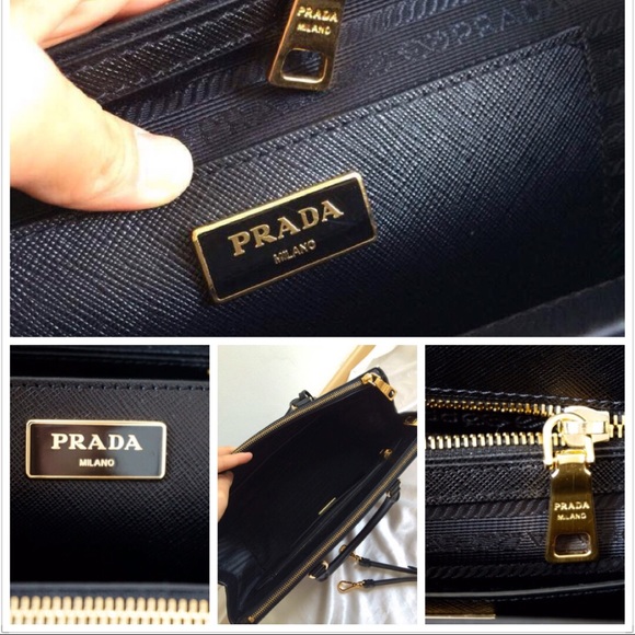 (Sold on Mercari)Prada Saffiano double zip tote💗 - Picture 4 of 4