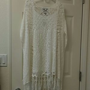 Crochet knit top by style and co