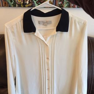 Loft Blouse & mountain Hardwear fleece