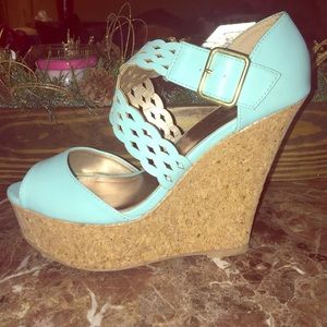 Teal wedges
