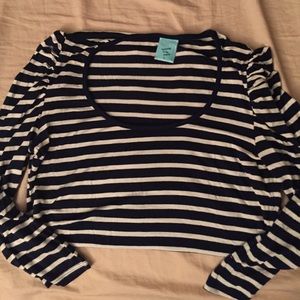 Striped 3/4 sleeve