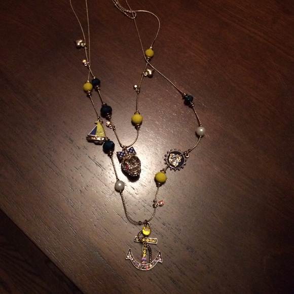 Betsey Johnson Nautical/skull necklace