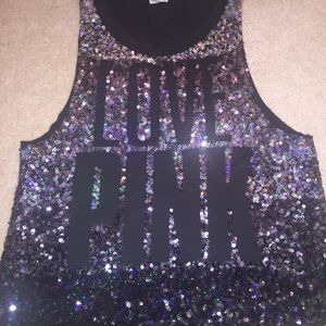 Love Pink sparkly tank
