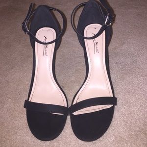 Black cute heels