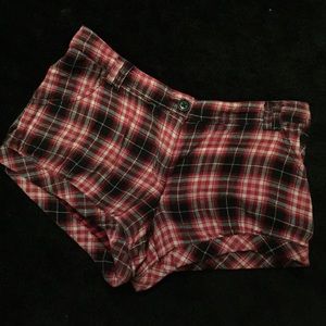 New! H&M Plaid Cotton Shorts Size 10!