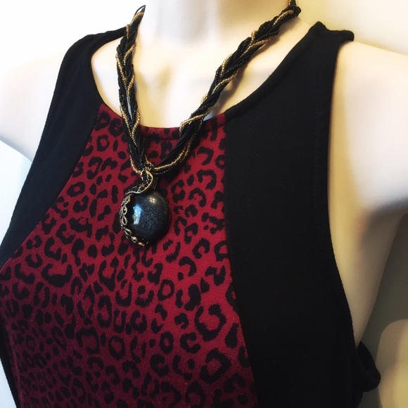 Sleeveless Leopard Print Fit & Flare Dress