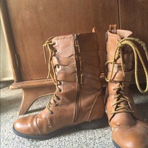 Shoes - Light leather combat boots Shoes - Light leather combat boots